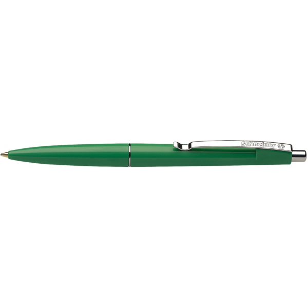 Ручка кулькова Schneider OFFICE корпус зелений, пише синім под Нанесение логотипа