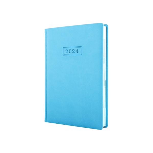 Щоденник датований, 2022 VIVELLA, блакитний, А5 под Нанесение логотипа