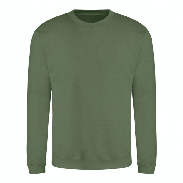 AWDIS SWEAT, Earthy Green под Нанесение логотипа