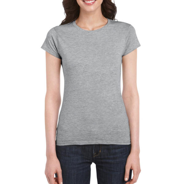 SOFTSTYLE® LADIES` T-SHIRT, RS Sport Grey под Нанесение логотипа
