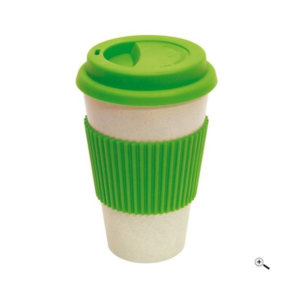 Кухоль для кави GEO CUP, 400 мл, зелений под Нанесение логотипа