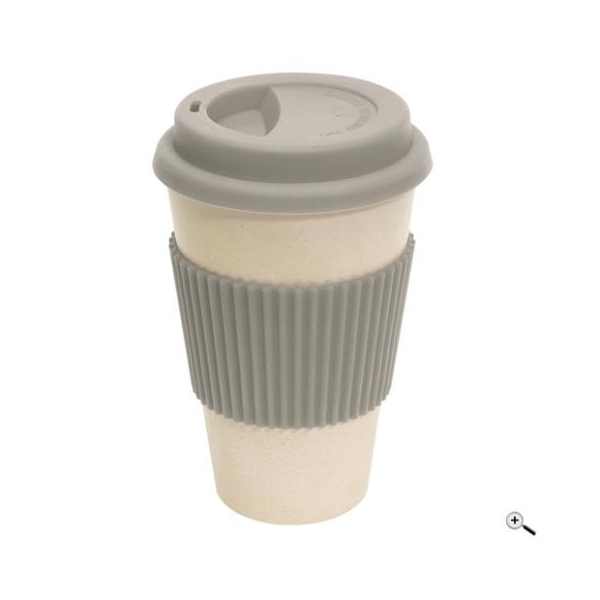 Кухоль для кави GEO CUP, 400 мл, сірий под Нанесение логотипа
